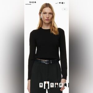 Babaton hall sweater in black